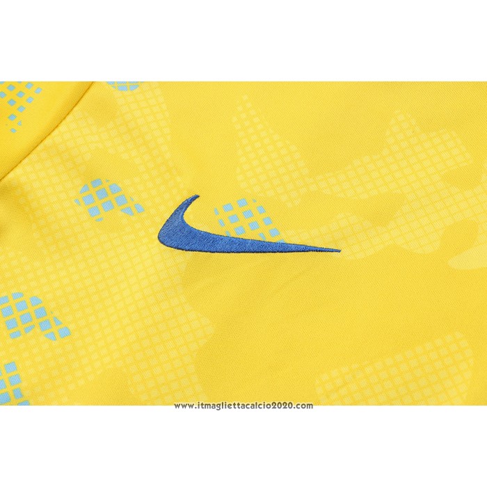 Tuta da Track Chelsea Manica Corta 2022 2023 Giallo - Pantalon Corto